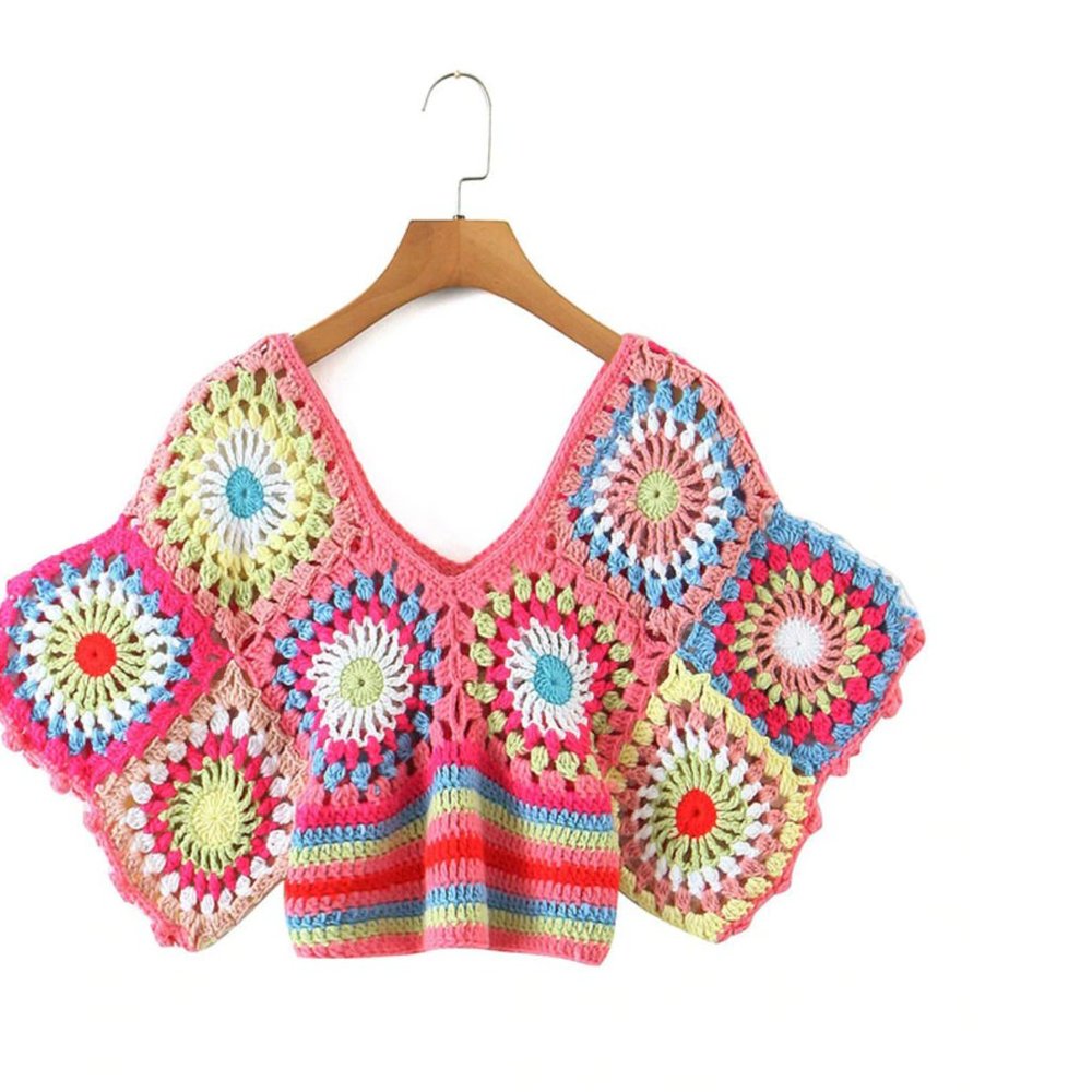 Crochet cropped top